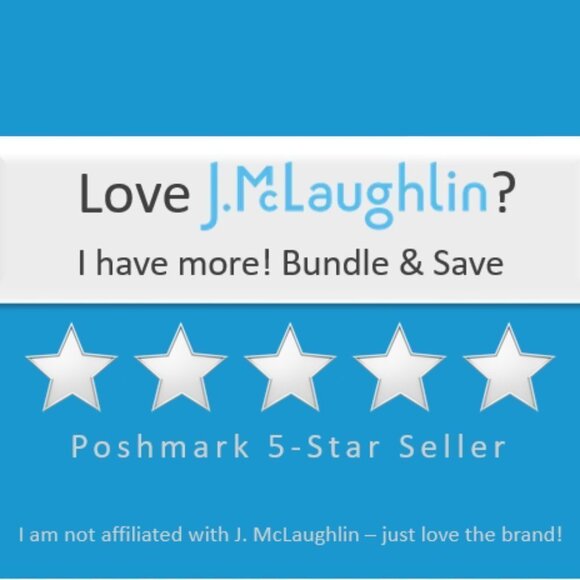 J. McLaughlin Tunic Top Catalina Cloth Size Small Side Cinch Flattering - Picture 9 of 9